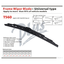 T560 4s Shop Chrome Vision Saver Clear Quiet Smooth Auto Parts Windshield Passenger Driver Stainless Steel Silicone Wiper Blade